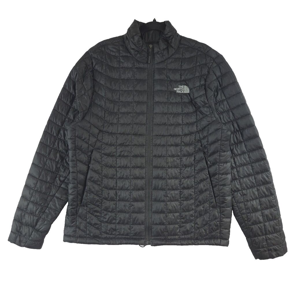 The North Face Mens Thermoball Eco Quilted Puffer Jacket L Black Lightweight